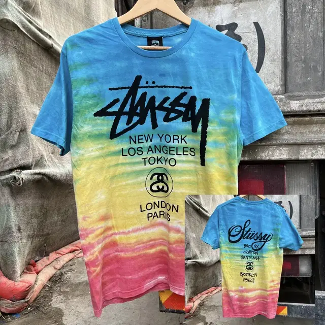 Stussy 스투시 타이다이 월드투어 반팔티