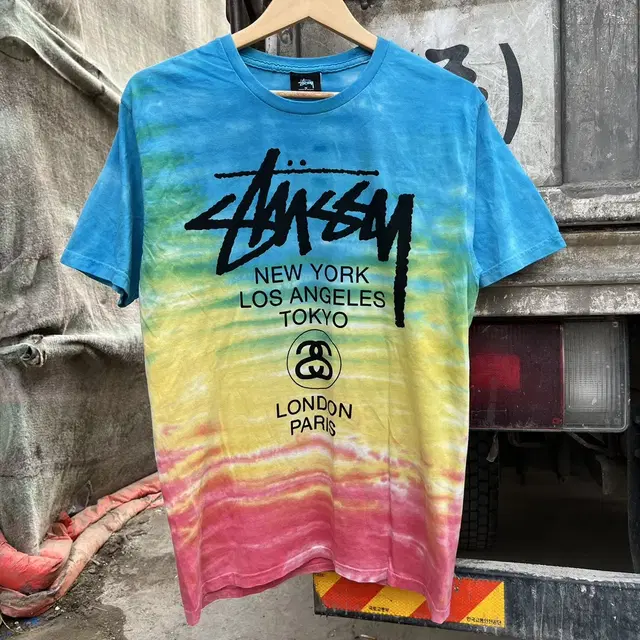 Stussy 스투시 타이다이 월드투어 반팔티