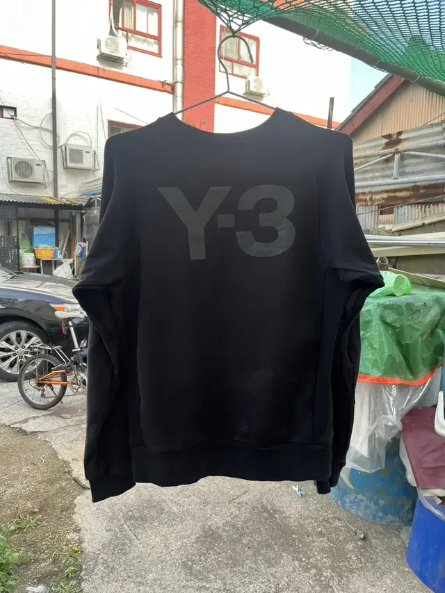 요지야마모토 Y-3 빅로고 맨투맨