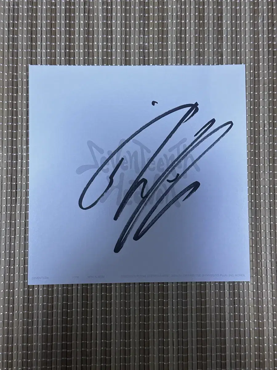 seventeen jun wonwoo the8 sign photocard wts