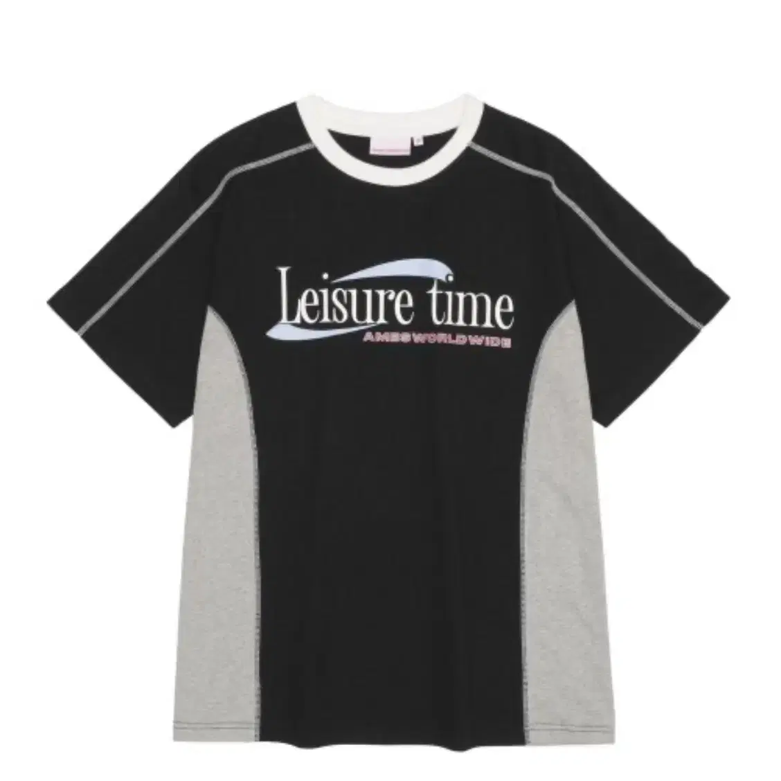 아메스 월드와이드 LEISURE TIME TEE BLACK 티셔츠 L