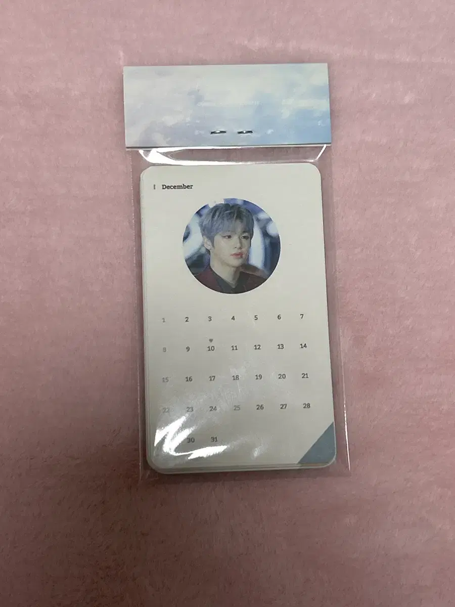 Wanna One daniel Shinka Goods Mini Calendar photocard unofficial goods Birthday Cafe