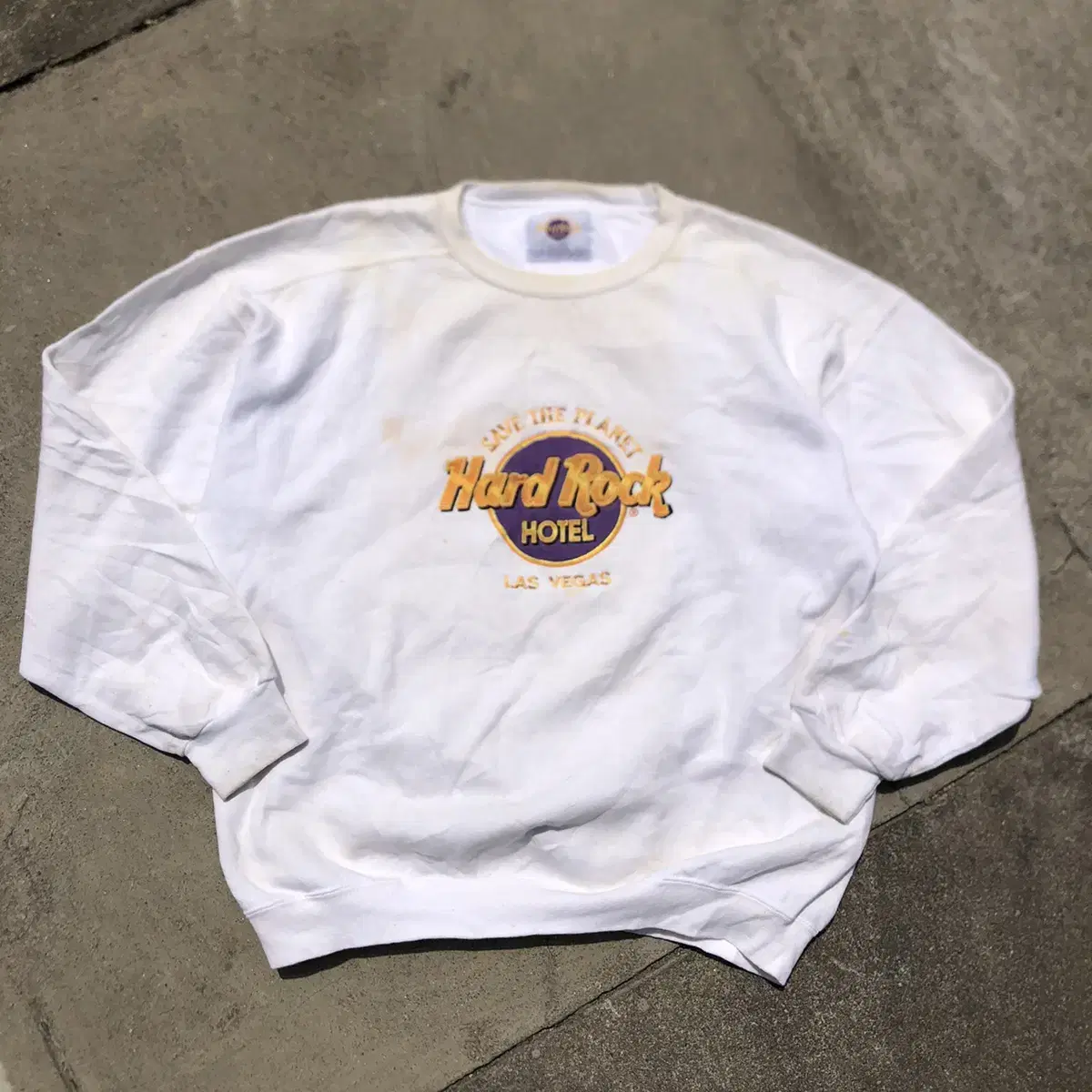 [XL] 90s Hard Rock Hotel Sweatshirt Man to Man