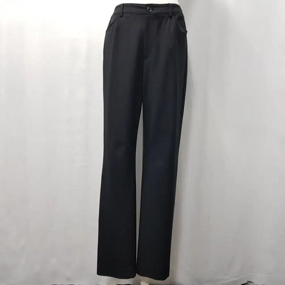 Vintage Black Spanpants Feminine Straight Slacks Pants Women's M D703