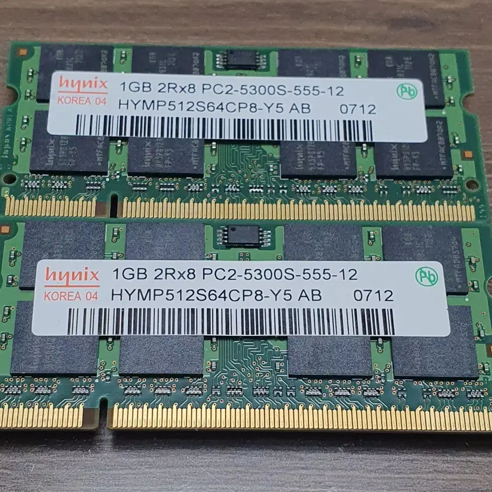 hynix 1GB 2Rx8 PC2 5300S 노트북 메모리