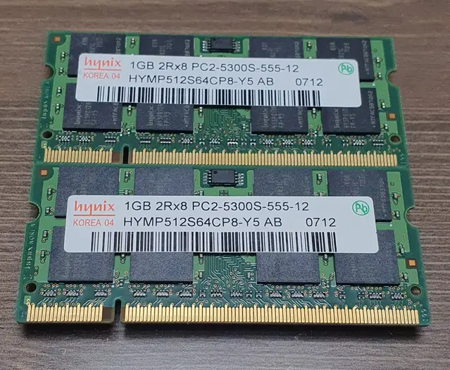 hynix 1GB 2Rx8 PC2 5300S 노트북 메모리