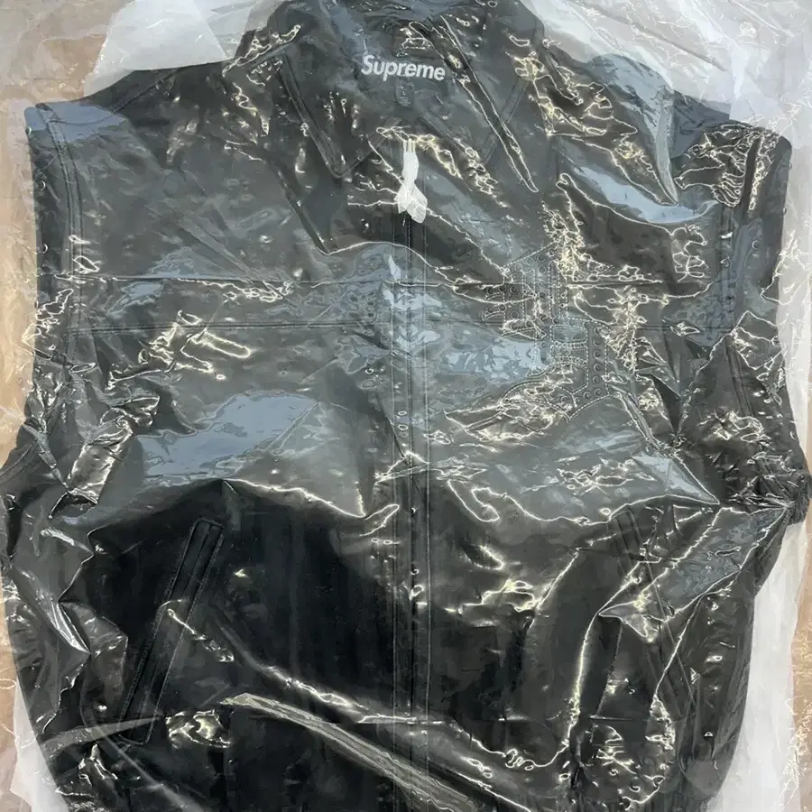 [L] Supreme Gem Studded Leather Jacket