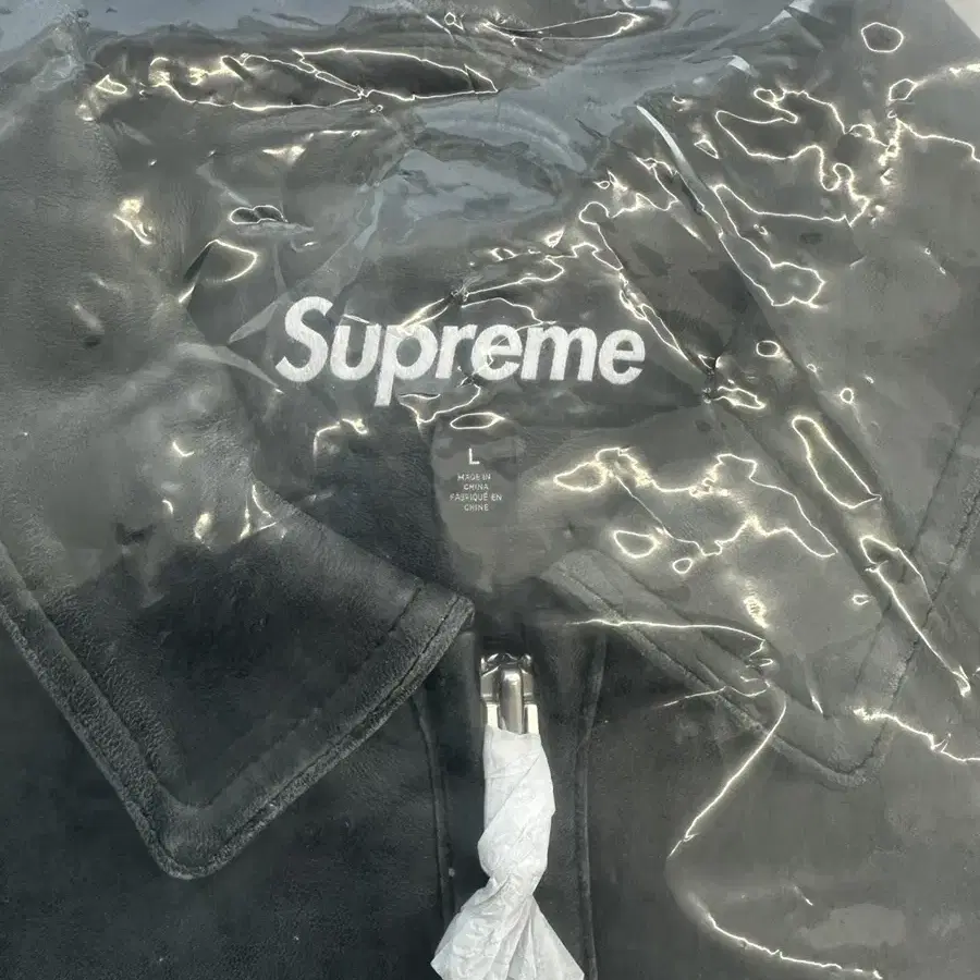 [L] Supreme Gem Studded Leather Jacket