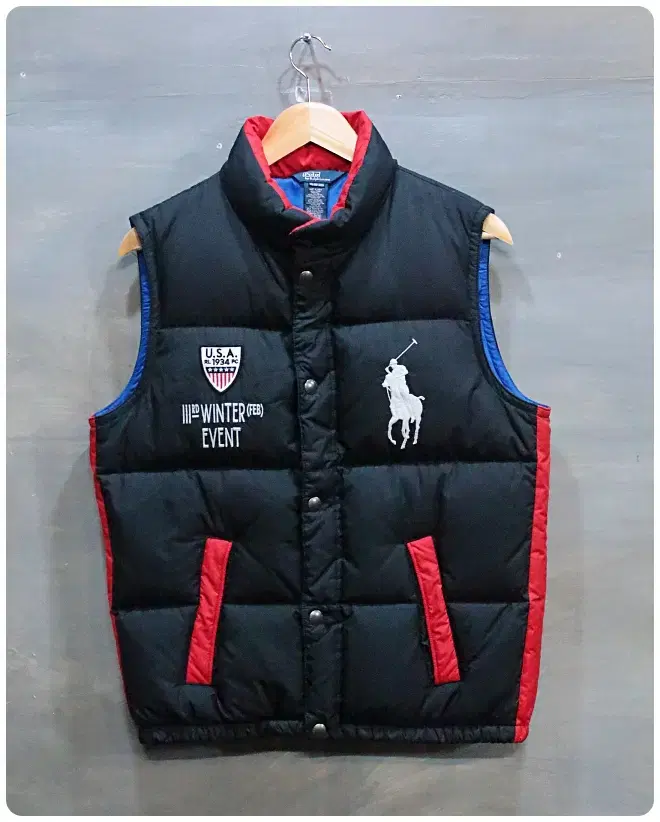 [18-20] Polo Ralph Lauren Old School USA Padded Vest (30% off)