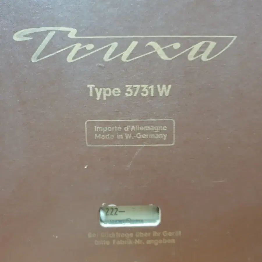 독일 진공관 라디오 Loewe Opta Truxa 3731W