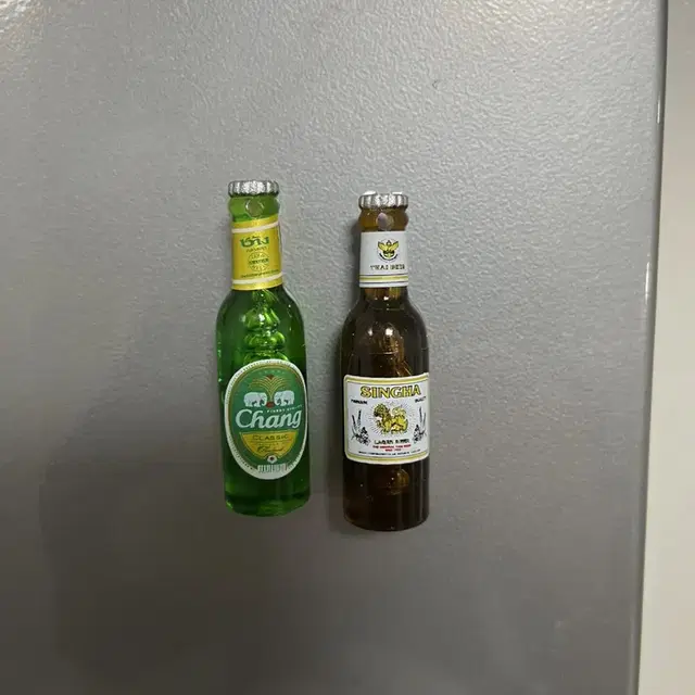 태국 방콕 맥주병 마그넷 자석 여행 singha chang