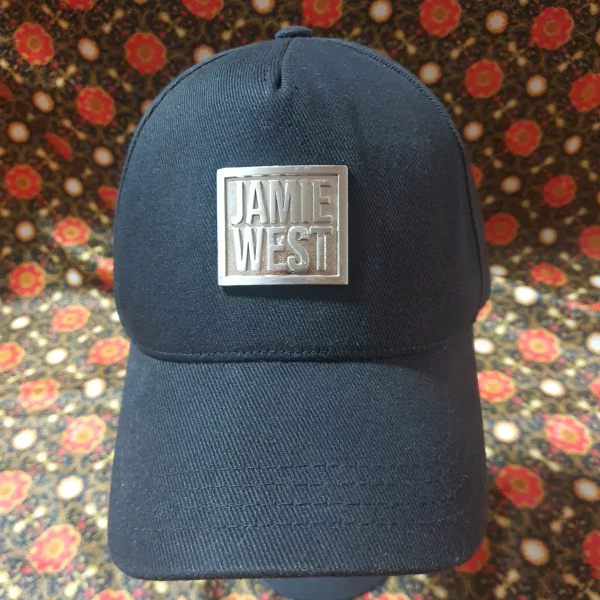 제이미웨스트 JAMIE WEST 알렉스메탈 캡.메탈로고 가죽스트랩