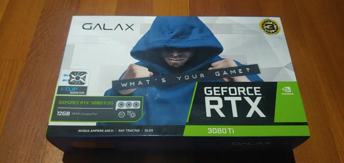 Galax 3080TI 박스(지지대, 보조팬 포함)