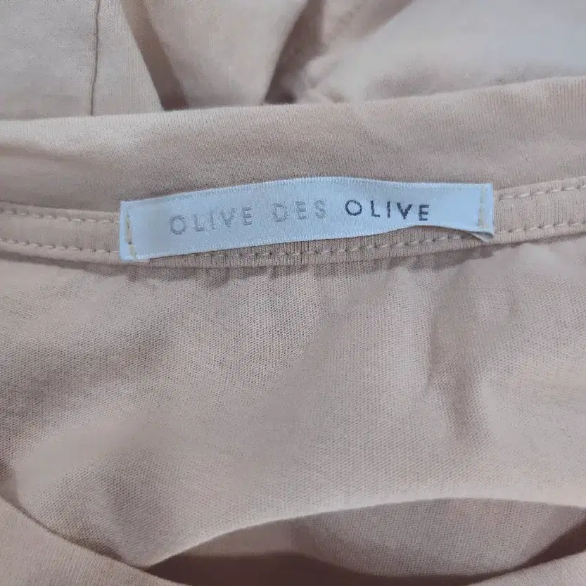 올리브데올리브(OLIVE DES OLIVE) 베이지 프린팅 반팔티