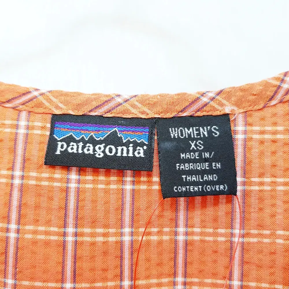 PATAGONIA 파타고니아 레트로 시어서커 체크 미니원피스 C457