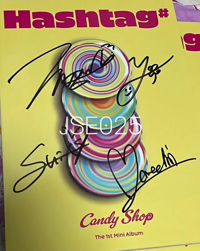 캔디샵 candy shop 친필 사인 앨범