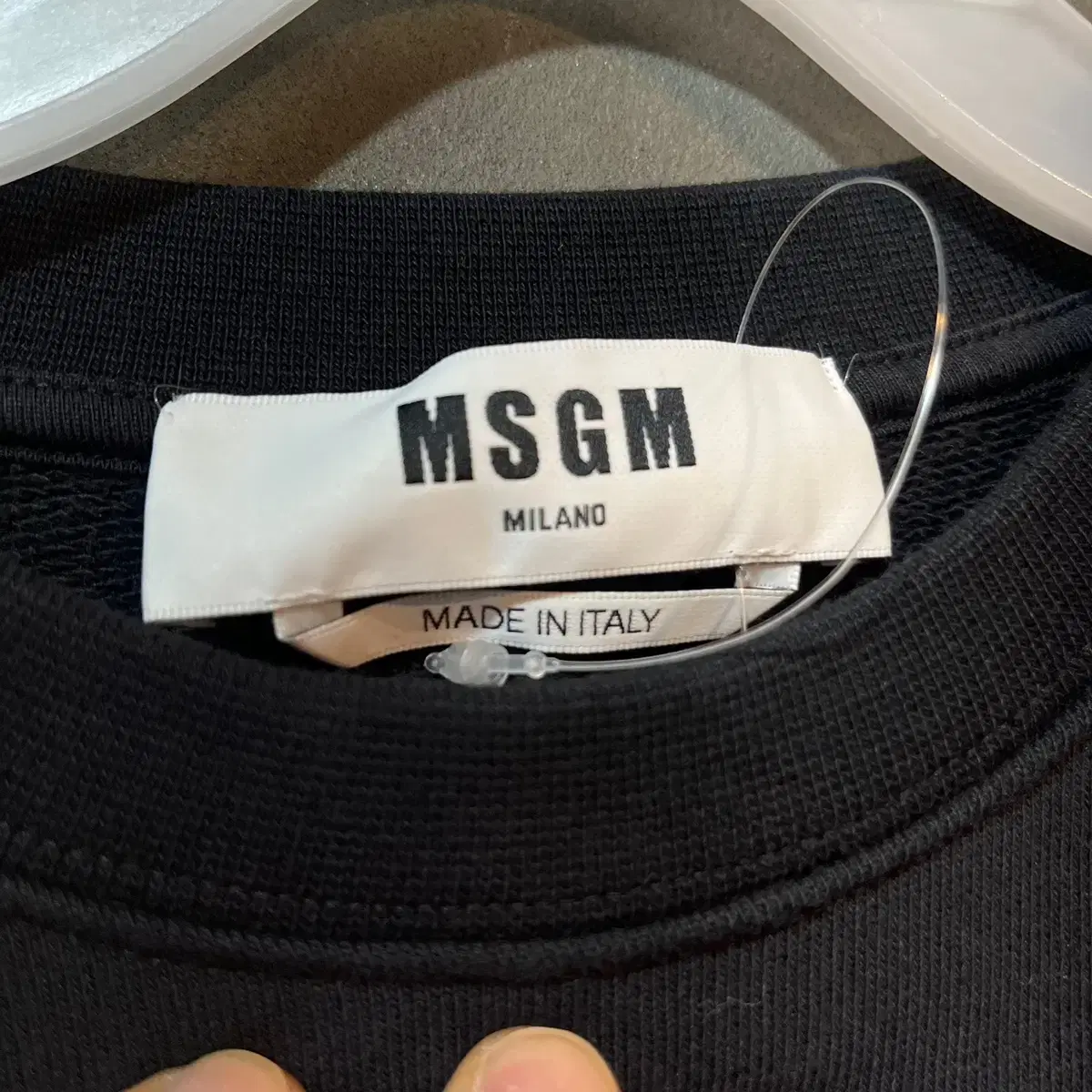 [S] MSGM 센터 박스로고 맨트맨