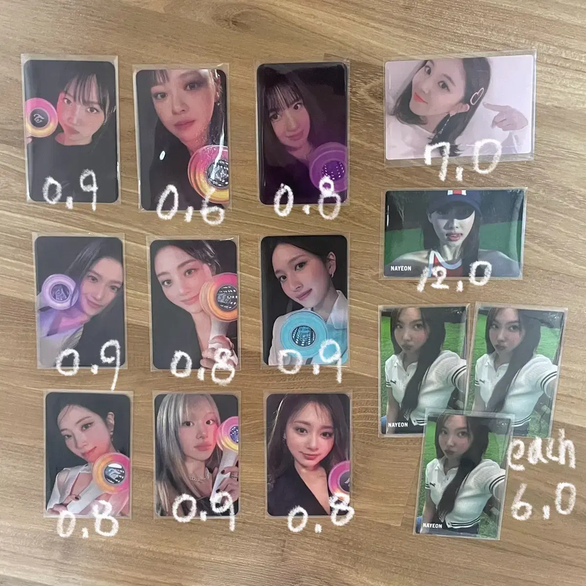 Twice nayeon chaeyoung Tommyjins broadcast unreleased photocard Photocard