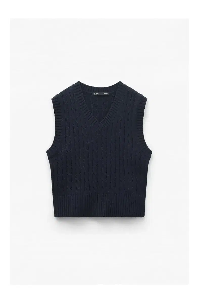 Misso V-neck cable-knit vest