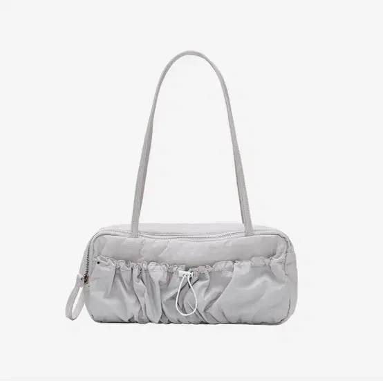 Diagonal Chubby Square Shoulder Bag Grey