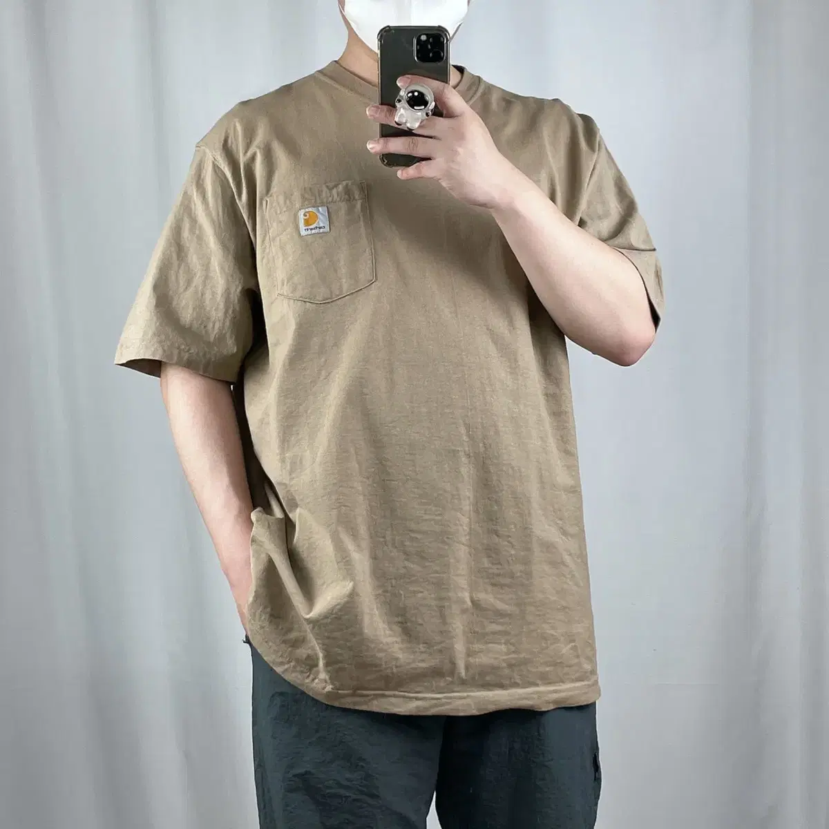 Calhart Beige Pocket Vahn Short Sleeve Tee XL .240425