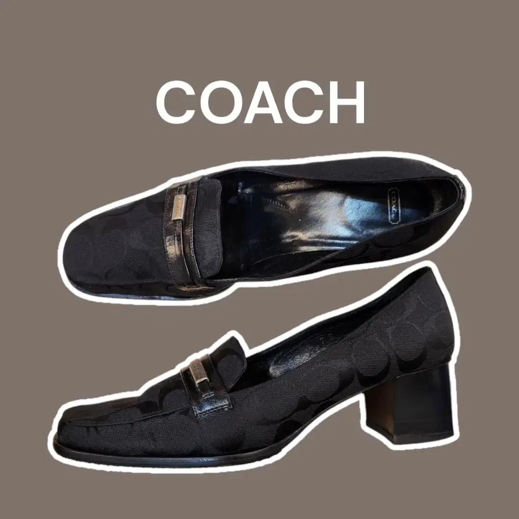 [240] COACH 코치 이태리제 펌프스 블랙 / 굽5CM