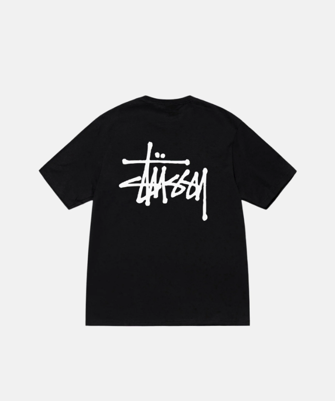 [L] New Arrivals Stussy Basic Stussy T-Shirt Black 2024