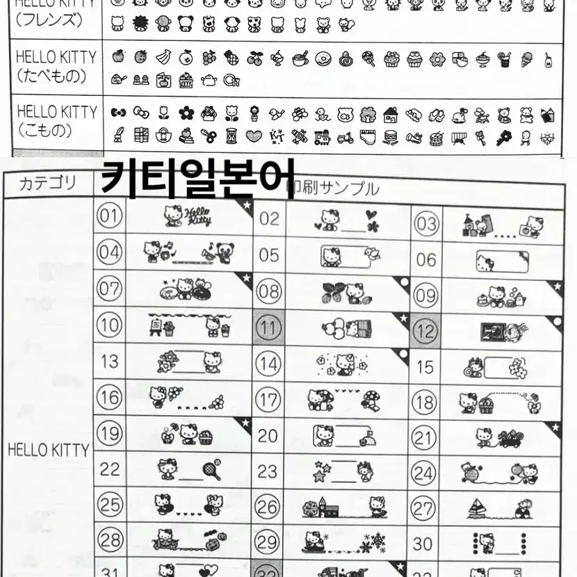 [라벨기 최다보유] 키티 & 산리오 라벨 커미션 라벨 스티커 라벨리본