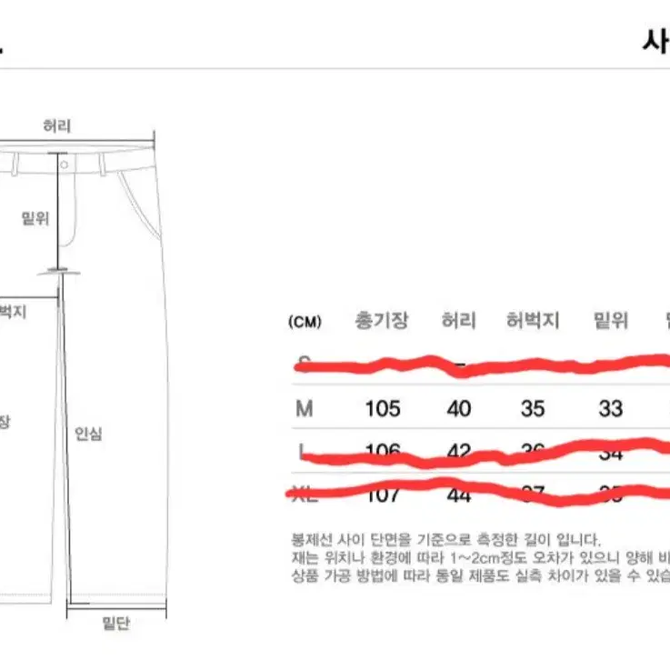 유니폼브릿지 m51 팬츠(새상품)