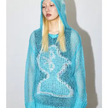 CONP Bluetooth Sweater 여름 긴팔니트 그물 후드니트 | 브랜드 중고 
