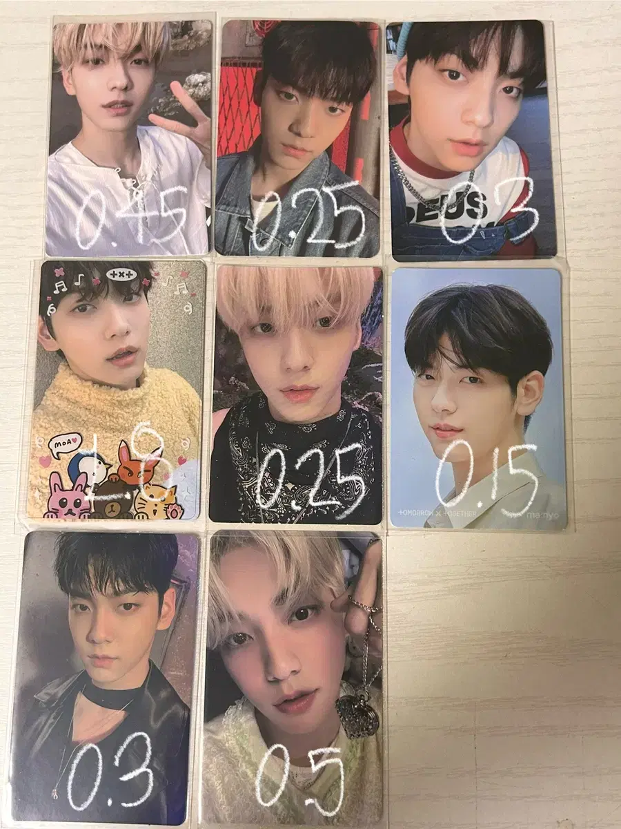 Price drop)txt soobin photocard - bulk only / 3.5+ (official photocard)