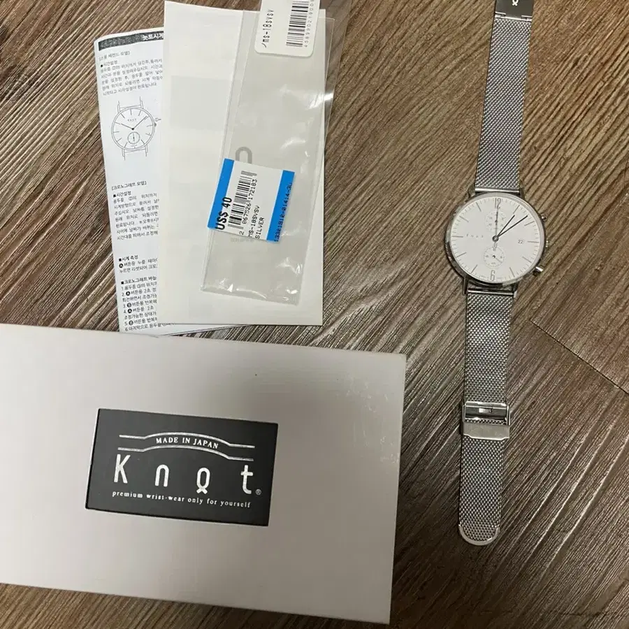 놋토 시계 크로노그래프 39mm knot