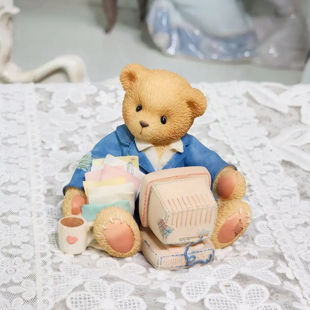 Cherished teddies 체리쉬드 테디즈 회전목마 / 빈티지피겨린