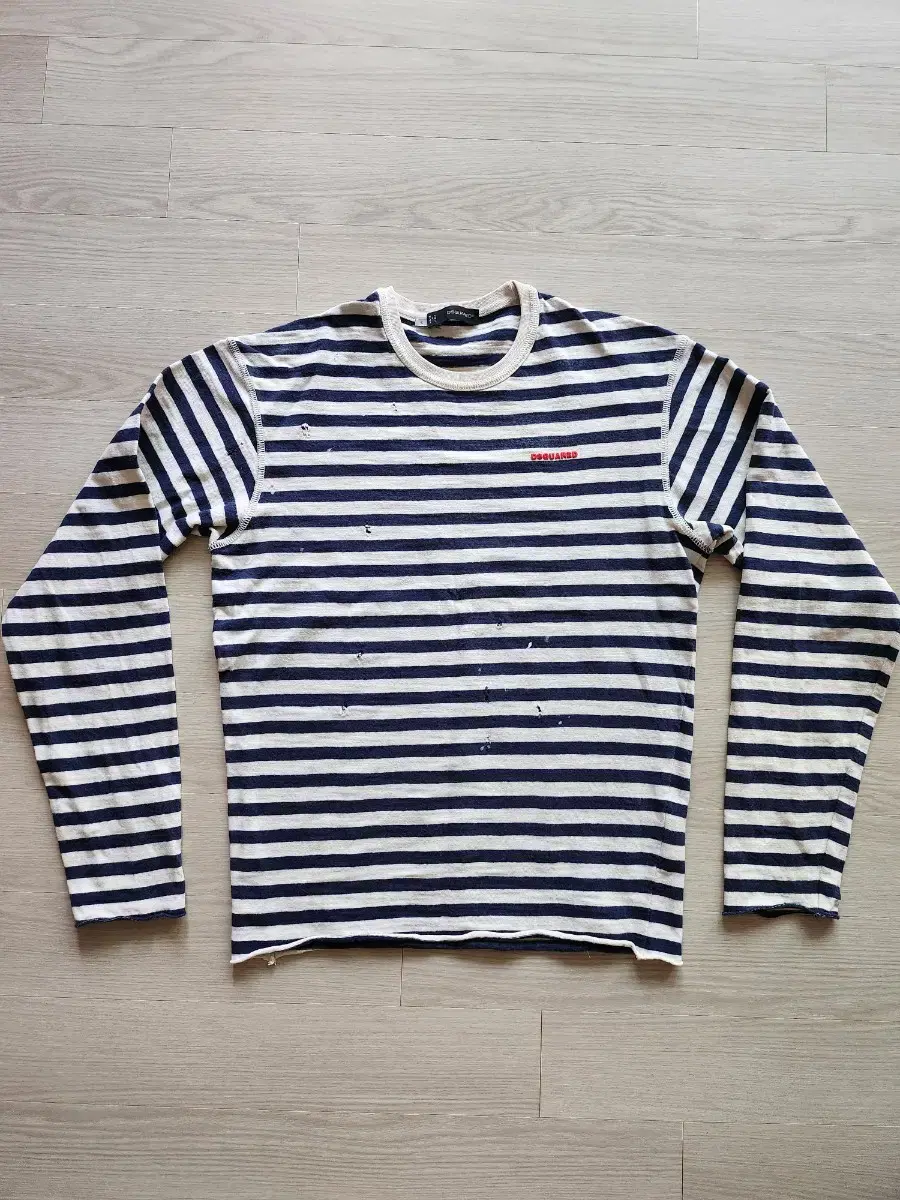 정품 디스퀘어드2 Marine Stripe T-Shirt -S