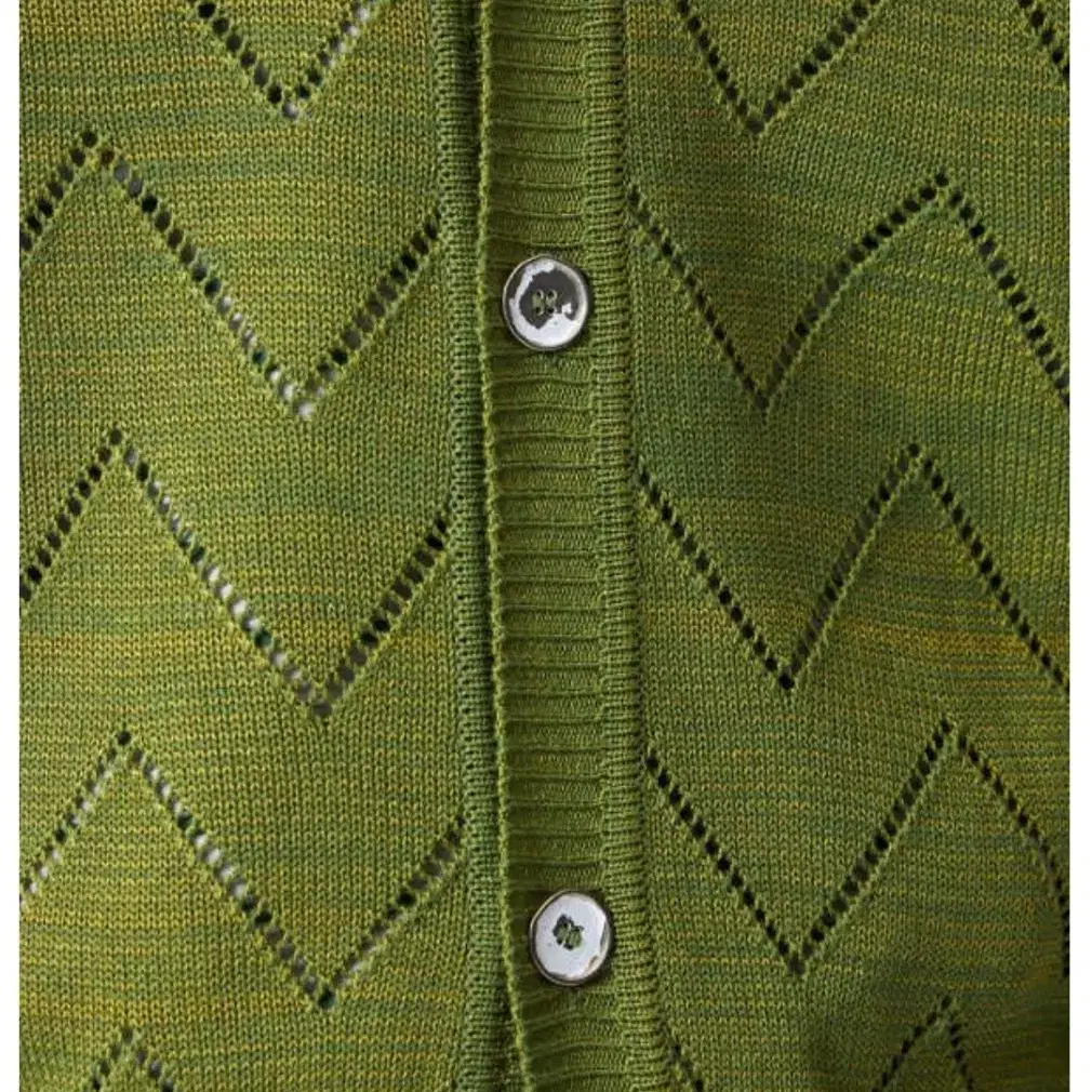 이스트로그 가디건  COMB PATTERN CARDIGAN / GREEN