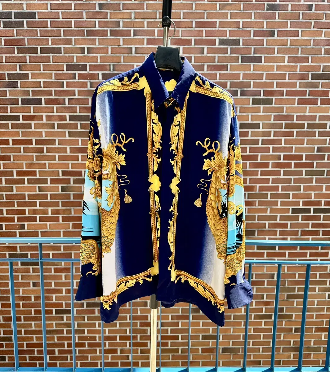 Versace 90s miami collection silk shirt