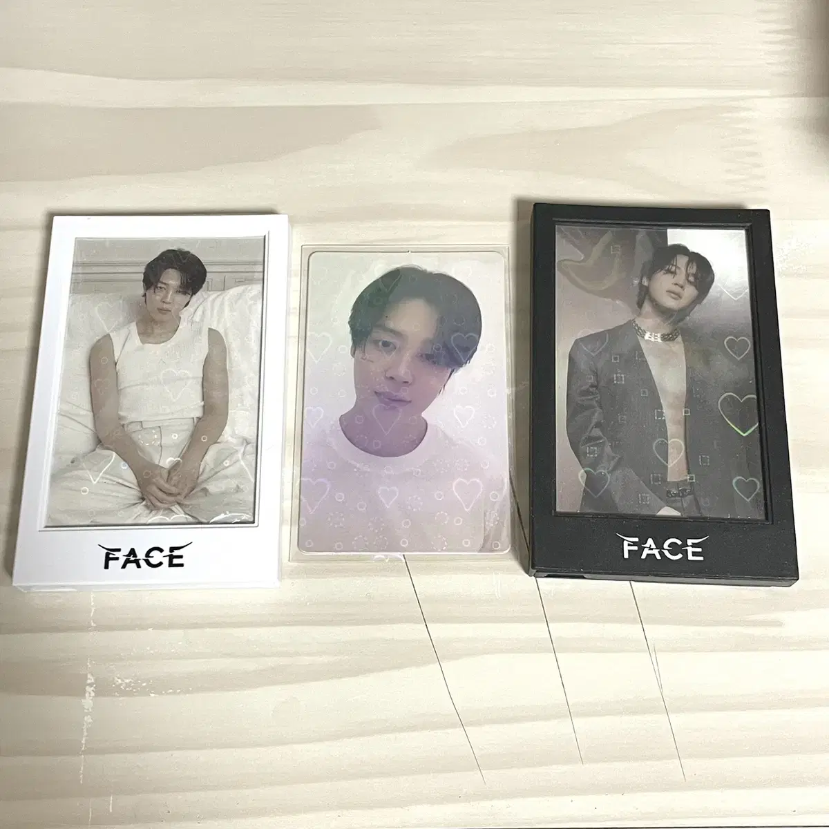 Today only discount) bulk jimin FACE weverse pre-order benefits photocard holograms