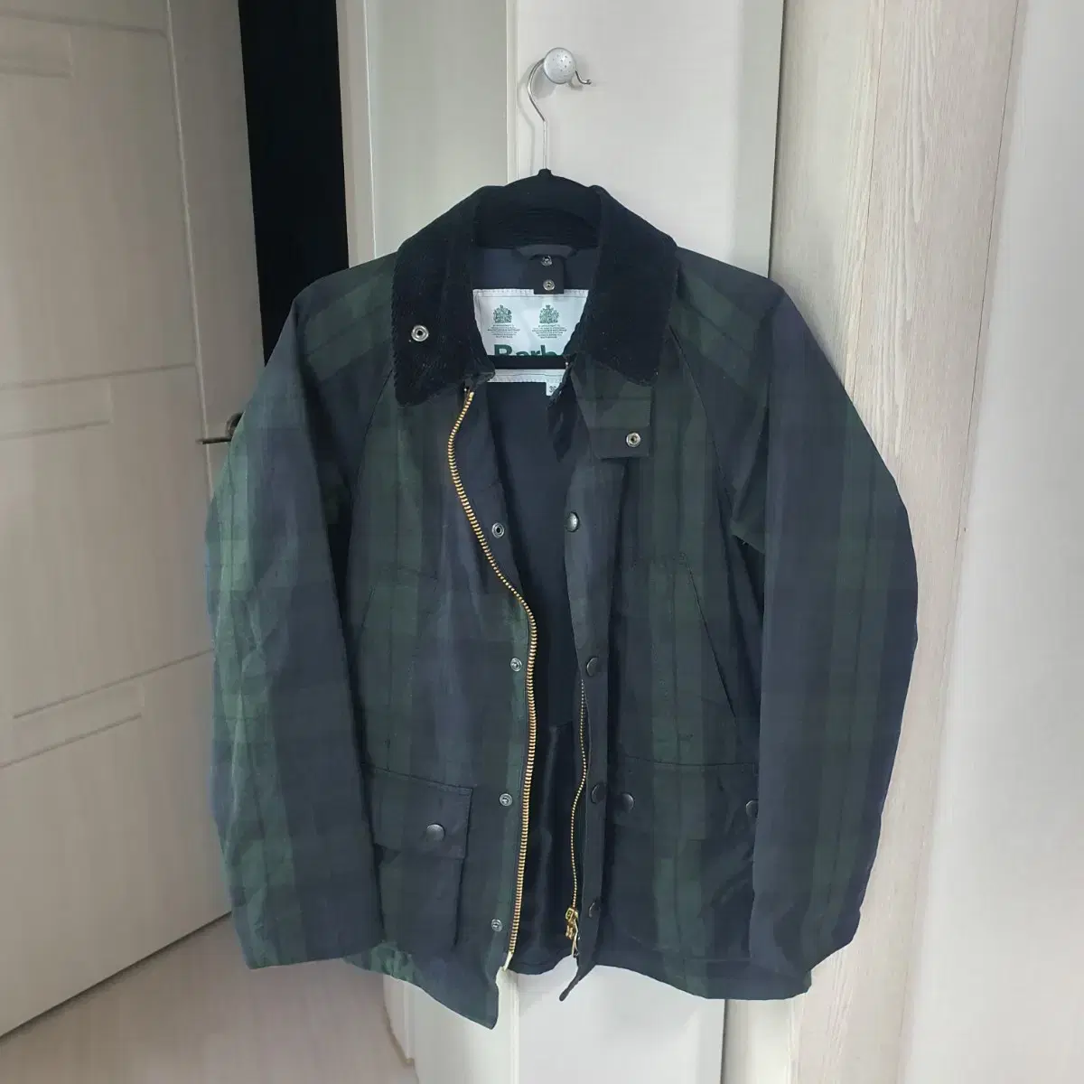 Barbour Tartan Check Blackwatch Vidale Wax Jacket Size 36(95)