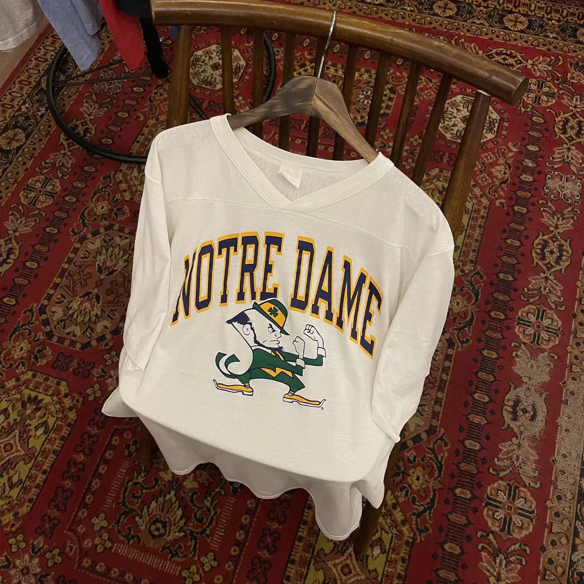 80s USA Vintage Champions Notre Dame Football Short Sleeve T-Shirt