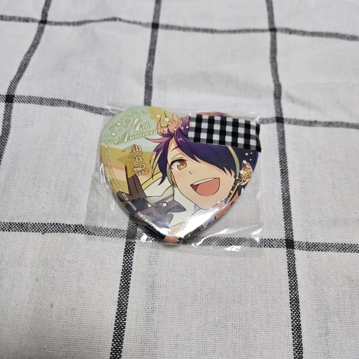 Anstar Sengoku Shinobu 4th Anniversary Heart Can Badge