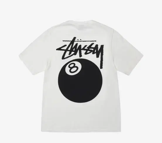 Stussy 8-Ball T-Shirt White L New