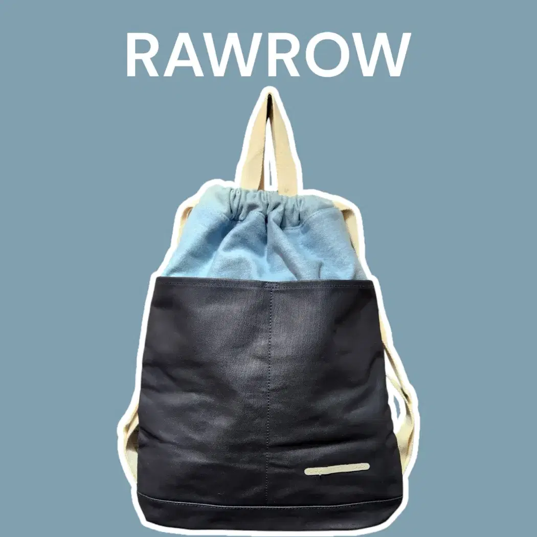 RAWROW 로우로우 데님배색 가방