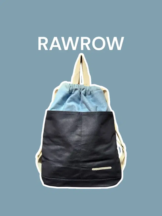 RAWROW 로우로우 데님배색 가방