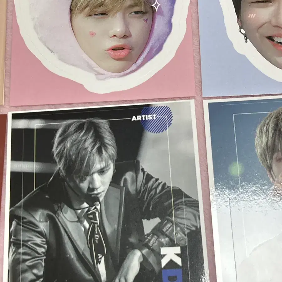 워너원 강다니엘 생카 특전 빅스티커 세트 일괄 생일카페 비공굿