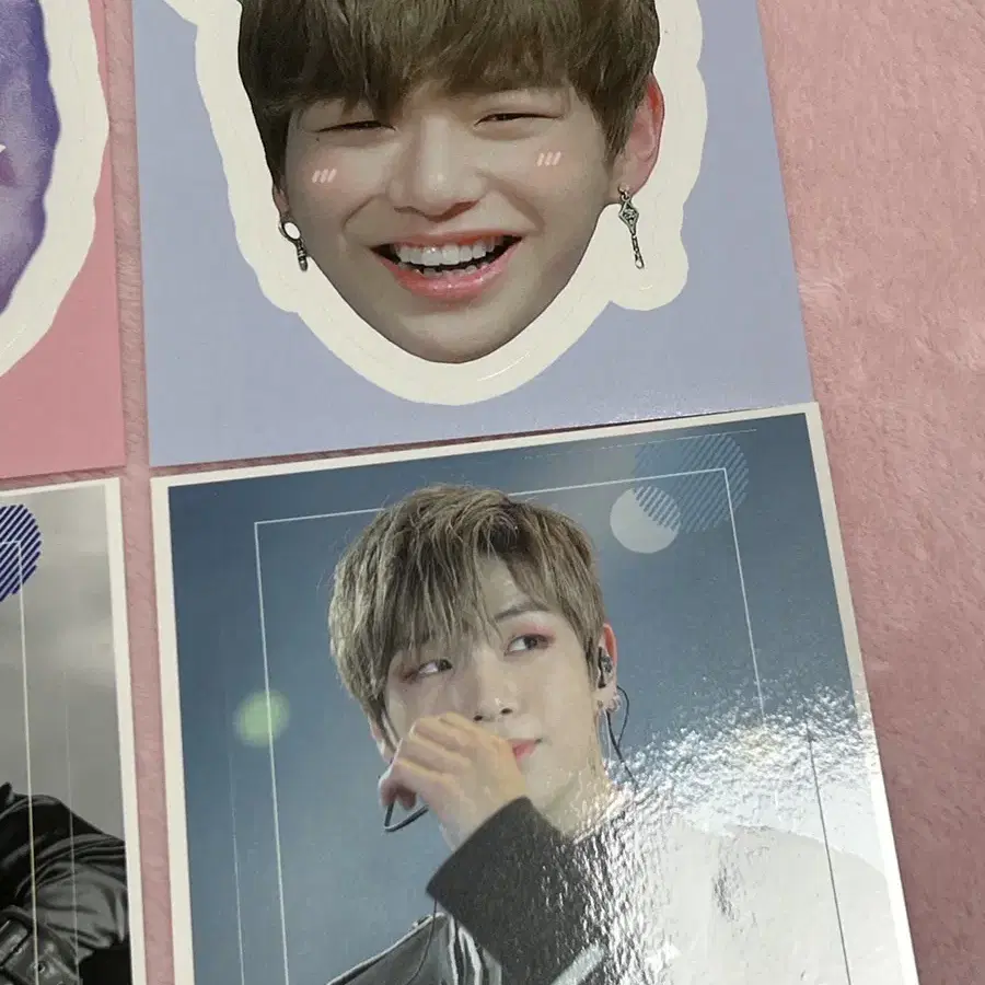 워너원 강다니엘 생카 특전 빅스티커 세트 일괄 생일카페 비공굿