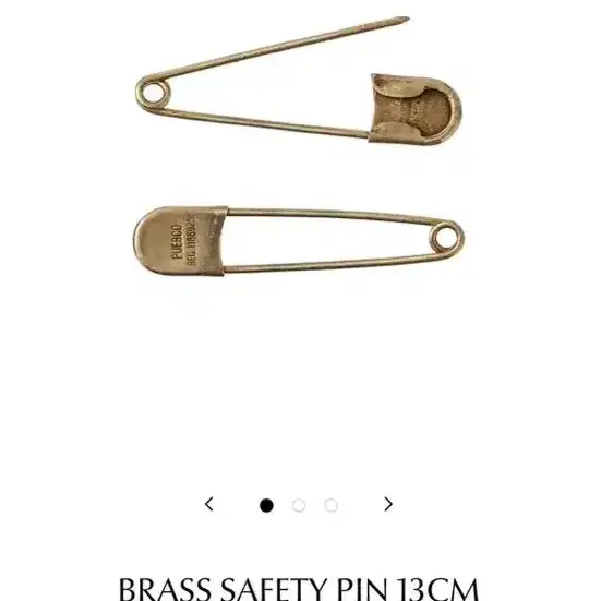 푸에브코 BRASS SAFETY PIN 13CM  황동핀 2개