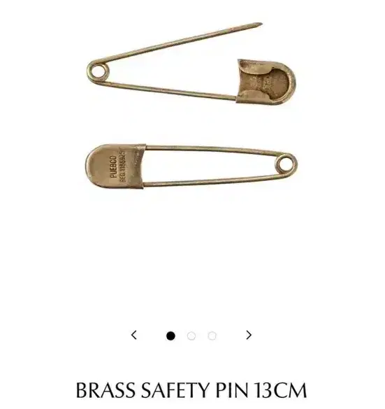 푸에브코 BRASS SAFETY PIN 13CM  황동핀 2개