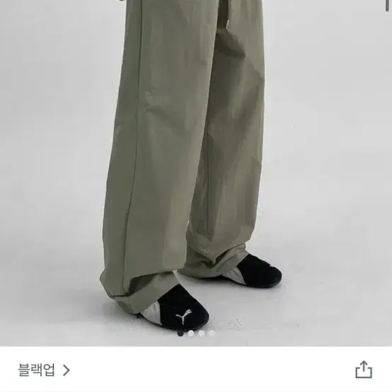 나일론 와이드 팬츠 핏대박