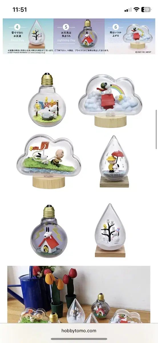 2 Snoopy terrariums