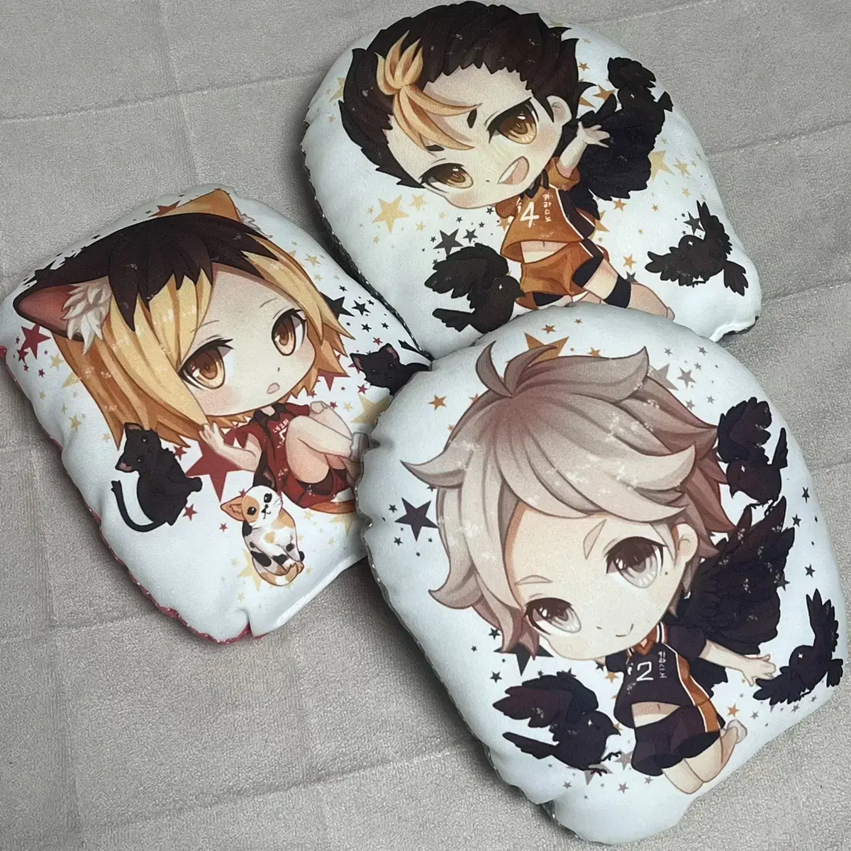 Haikyuu Sugawara, Kenma, and Nishinoya Cushions in Bulk